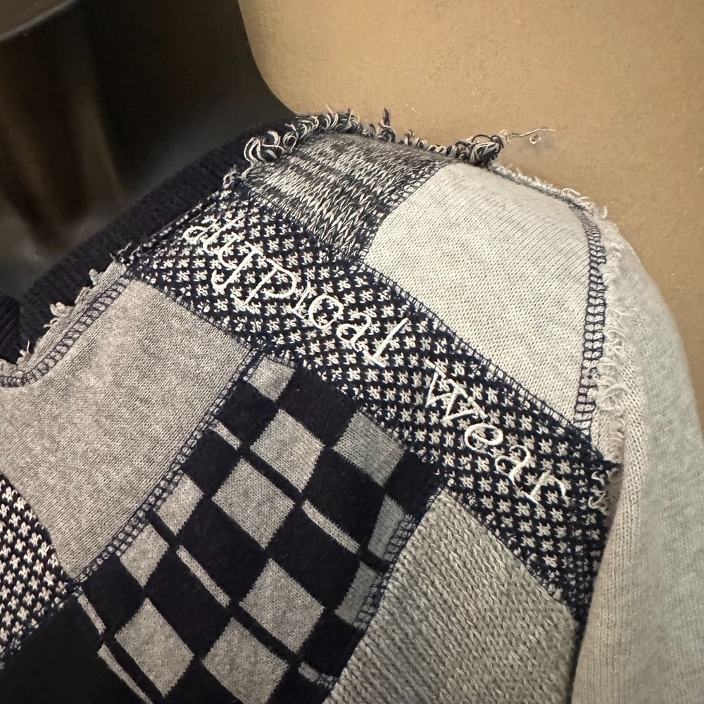 Desigual Patchwork Sweater Large Gently Worn 100%… - image 2